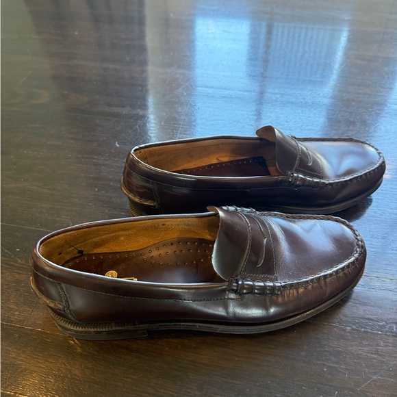 Sebago Dark Brown Leather Penny Loafers - Picture 2 of 4